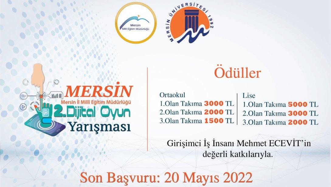 Mersin İl Milli Eğitim Müdürlüğü 2. Dijital Oyun Yarışması Başvuruları Başlıyor!